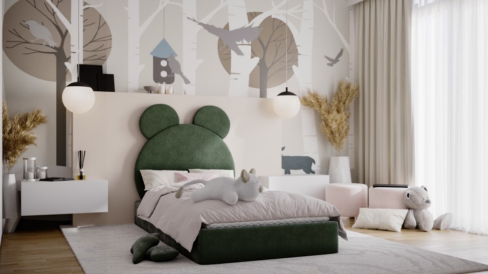 Dětská postel STRAKOŠ - medvídek